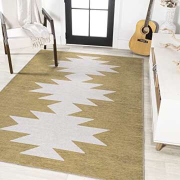 JONATHAN Y Chayton Geometric Area Rug - Easy Cleaning