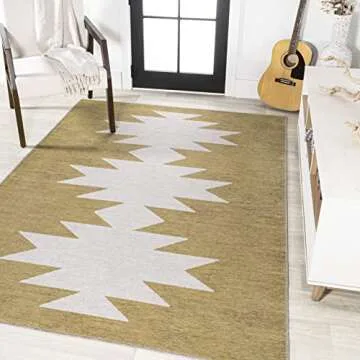 JONATHAN Y Chayton Geometric Area Rug - Easy Cleaning