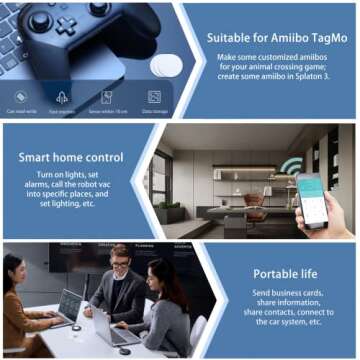 50 NFC Tags NTAG215 for Easy Data Sharing and Creativity