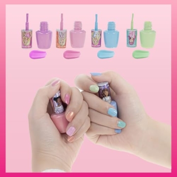 Barbie Nail Polish Set for Kids with Nail Dryer