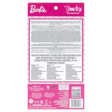 Barbie Nail Polish Set for Kids with Nail Dryer