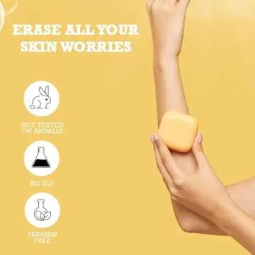 Koji White Kojic Acid & Vitamin C Brightening Soap, Hydrating Face & Body For Radiant Glow Skin, Nourishing, Moisturizing, Even Tone Cleansing Bar, Vegan, Paraben-Free, 2.82 oz (2 Bars)