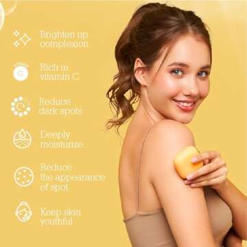 Koji White Kojic Acid & Vitamin C Brightening Soap, Hydrating Face & Body For Radiant Glow Skin, Nourishing, Moisturizing, Even Tone Cleansing Bar, Vegan, Paraben-Free, 2.82 oz (2 Bars)