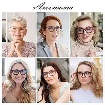 Trendy Cat Eye Blue Light Readers for Women - AMOMOMA
