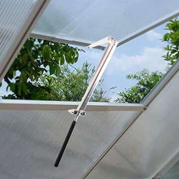 ORORANY Automatic Greenhouse Vent Opener - Solar-Powered Window Opener Kit