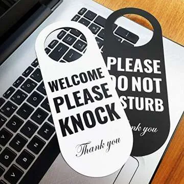 Do Not Disturb Door Hanger Sign for Office and Home Privacy