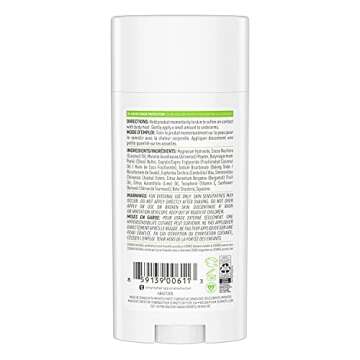 Schmidt's Aluminum Free Natural Deodorant For 24 Hour Odor Protection and Freshness, Bergamot + Lime Vegan, Certified Cruelty Free, 3.25 oz