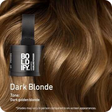 BOLDIFY Hairline Powder - Root Touch Up Hair Color for Gray Coverage - Bald Spot Concealing Hair Pow...