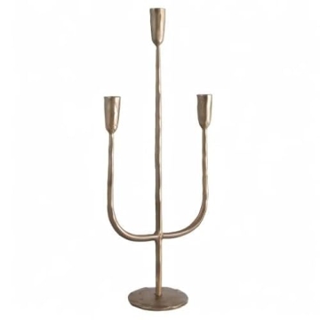 Creative Co-Op Hand-Forged Metal Candelabra for Home