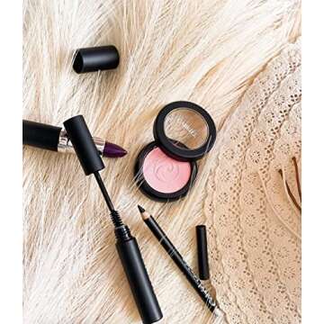 Gabriel Cosmetics Blush (Rose- Medium Muted Pink/Cool Matte), Natural, Paraben Free, Vegan, Gluten-free, Cruelty-free, Non GMO,enhanced with Sea Fennel, creamy and natural finish, 0.1 oz