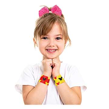 Aolime 48 PCS Mouse Slap Bracelets for Kids Birthday Parties
