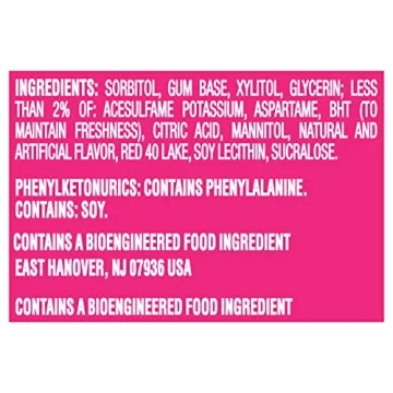 Trident Sugar Free Gum, Bubblegum Flavor, 3 Packs (42 Pieces Total)