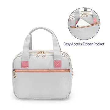 Damero Wearable Breast Pump Bag Compatible with Elvie Pumps and Pump Parts Bag with Mat & Mesh Bag Bundle