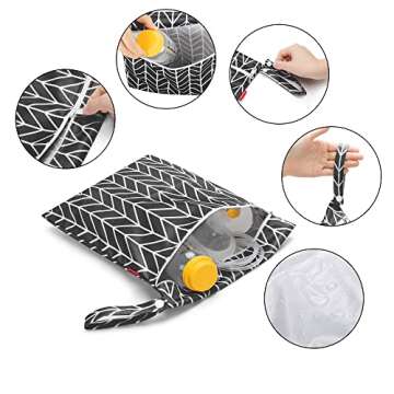 Damero Wearable Breast Pump Bag Compatible with Elvie Pumps and Pump Parts Bag with Mat & Mesh Bag Bundle