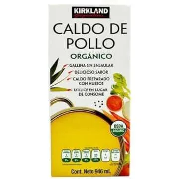 Kirkland Signature Organic Gluten-Free Chicken Stock Reasealable Cartons: 6-Count (32 fl oz.)