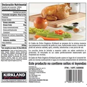 Kirkland Signature Organic Gluten-Free Chicken Stock Reasealable Cartons: 6-Count (32 fl oz.)