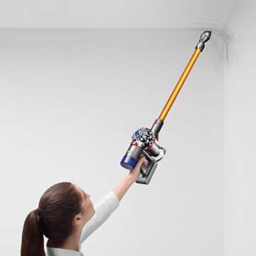 Dyson (214730-01) V8 Absolute Cordless Stick Vacuum Cleaner, Yellow