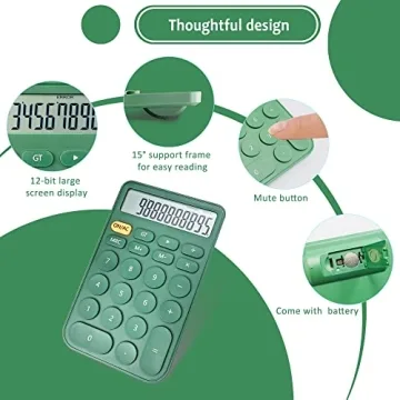 VEWINGL 12-Digit Desktop Calculator Large Display Automatic Sleep