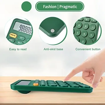 VEWINGL 12-Digit Desktop Calculator Large Display Automatic Sleep