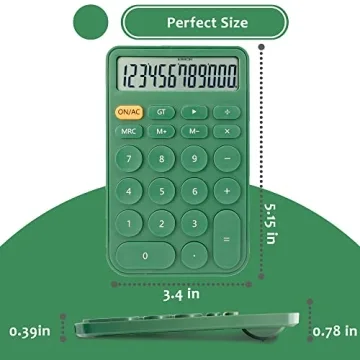 VEWINGL 12-Digit Desktop Calculator Large Display Automatic Sleep