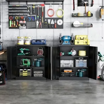 Durable STANI Metal Storage Cabinet with Adjustable Shelves