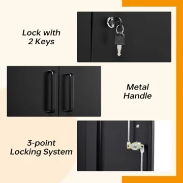 Durable STANI Metal Storage Cabinet with Adjustable Shelves