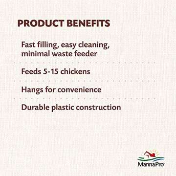 Harris Farms Free Range Hanging Poultry Feeder