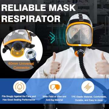 Trudsafe Portable Electric PAPR Respirator System with Dual Filters and Airflow