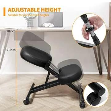 Himimi Ergonomic Kneeling Chair for Better Posture