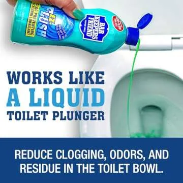 Bar Keepers Friend EZ-Flush Toilet Flushing Aid (2 x 12 oz) Liquid Plumber to Help Prevent Clogged T...