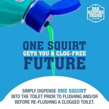 Bar Keepers Friend EZ-Flush Toilet Flushing Aid (2 x 12 oz) Liquid Plumber to Help Prevent Clogged Toilets - Reduces Clogging, Odor & Residue, Ideal for Low-Flow, Boat & RV Toilets, Citrus Fragrance