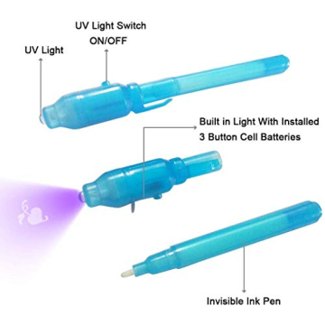 KERRT Invisible Ink Pens with UV Light for Creative Fun