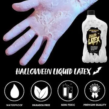 Spooktacular Creations 18 oz Halloween Liquid Latex for Creative Makeup and Costumes