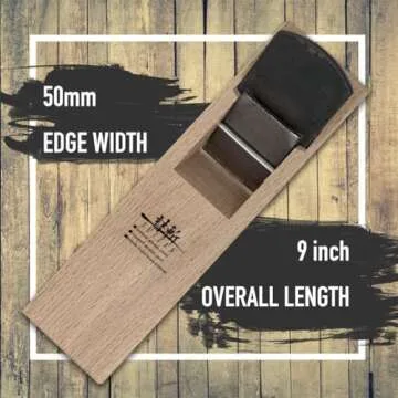 SUIZAN Kanna Japanese Wood Planer 2" - Professional Hand Block Plane Woodworking tools