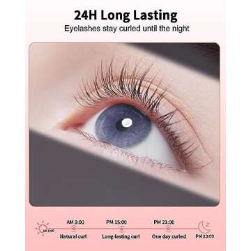 Heated Eye Lash Curler with Comb Electric Eyelash Curler