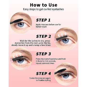 Heated Eye Lash Curler with Comb Electric Eyelash Curler