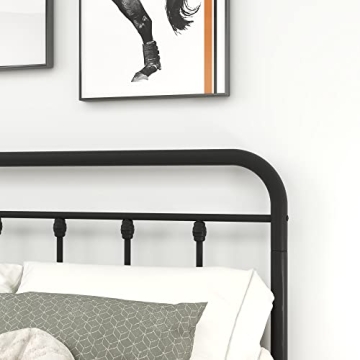 Diolong Queen Bed Frame Easy Assembly Vintage Style Sturdy