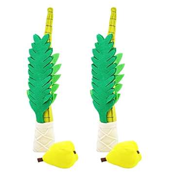 The Dreidel Company Plush Lulav and Etrog, Children's Toy Set for Sukkot (Single)