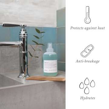 Davines MELU Hair Shield, Heat Protection, Soft And Shiny Results For All Hair Types, 8.42 Fl. Oz.