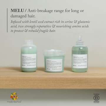 Davines MELU Hair Shield, Heat Protection, Soft And Shiny Results For All Hair Types, 8.42 Fl. Oz.