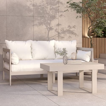 Milliard Modern Outdoor Sofa with Cushions & Table for Patios