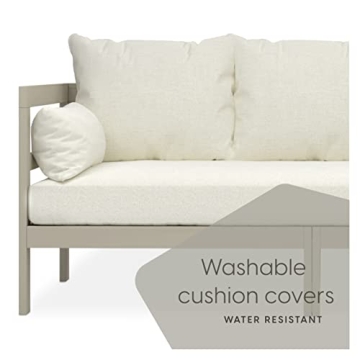 Milliard Modern Outdoor Sofa with Cushions & Table for Patios