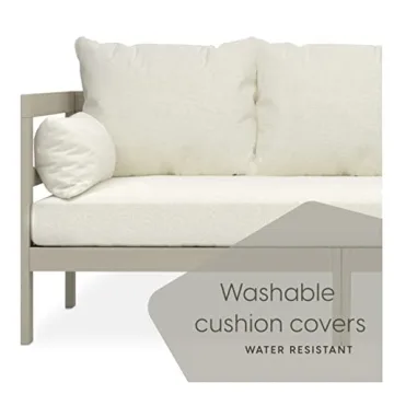 Milliard Modern Outdoor Sofa with Cushions & Table for Patios