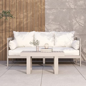 Milliard Modern Outdoor Sofa with Cushions & Table for Patios