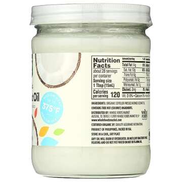 365 Organic Refined Coconut Oil for Cooking & Baking