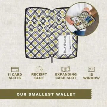 Bella Taylor Slim Card Wallet with RFID Protection for Women