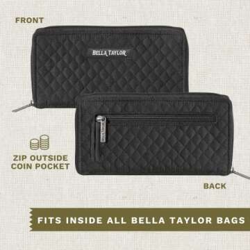 Bella Taylor Slim Card Wallet with RFID Protection for Women