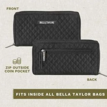 Bella Taylor Slim Card Wallet with RFID Protection for Women