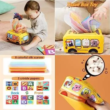 Baby toys 6 to 12 months, Montessori toys for 1 year old, Silicone Pull String Teething Toys, Stacking Building Blocks Infant Toddler Toys 0-3, Color Shape Bin Sensory Toys, Baby boys&girls gifts