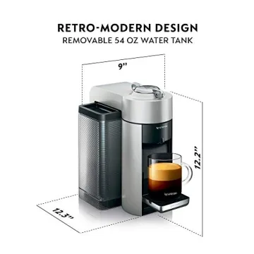 Nespresso Vertuo Coffee Machine by De'Longhi in Piano Black